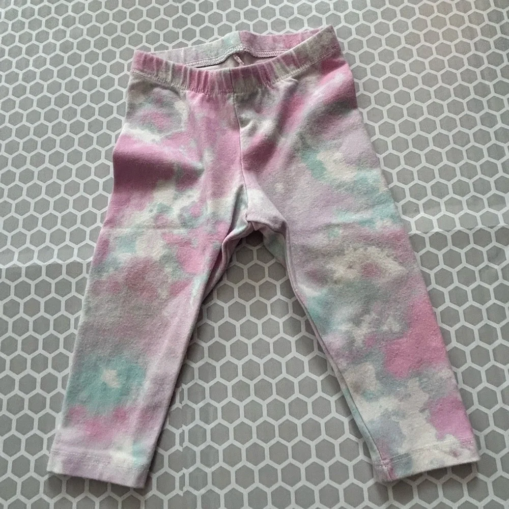 Cat & Jack Gray Sweatshirt w Pink Neckline Accent Matching Leggings   Size 12M